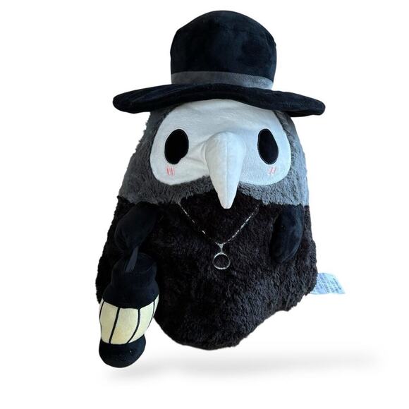 Squishable Plague Doctor 18” Mask Hat Plush Figure Black Spooky Goth lantern - Picture 2 of 13